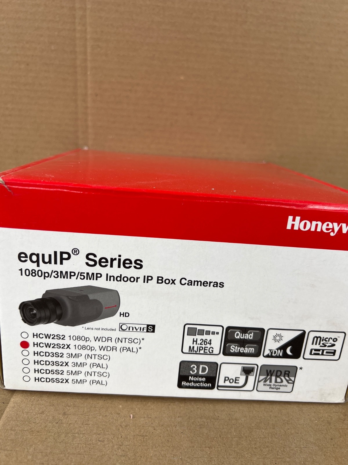 Honeywell HCW2S2X ,1080p WIDE DYNAMIC TRUE DAY/NIGHT H.264 INDOOR BOX IP CAMERA