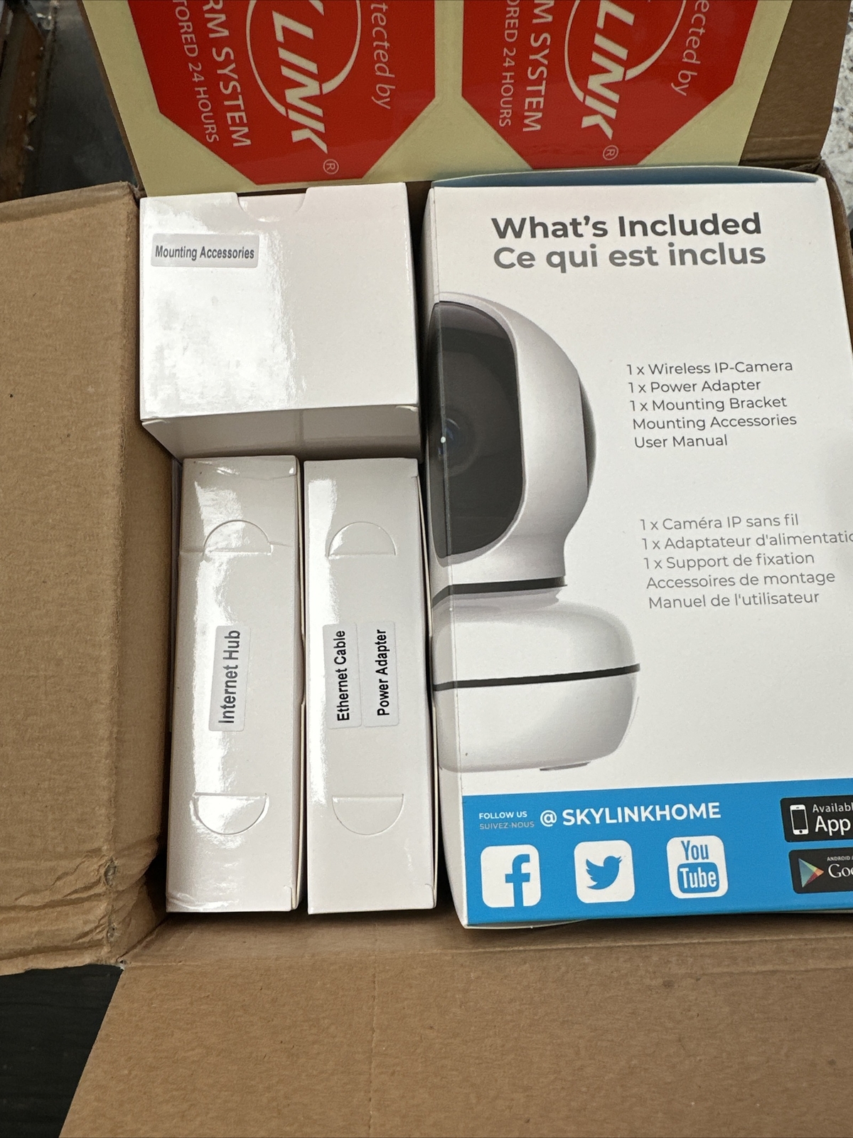 SkyLink Wireless Alarm, Camera Deluxe Security System – Echo Alexa Please Read