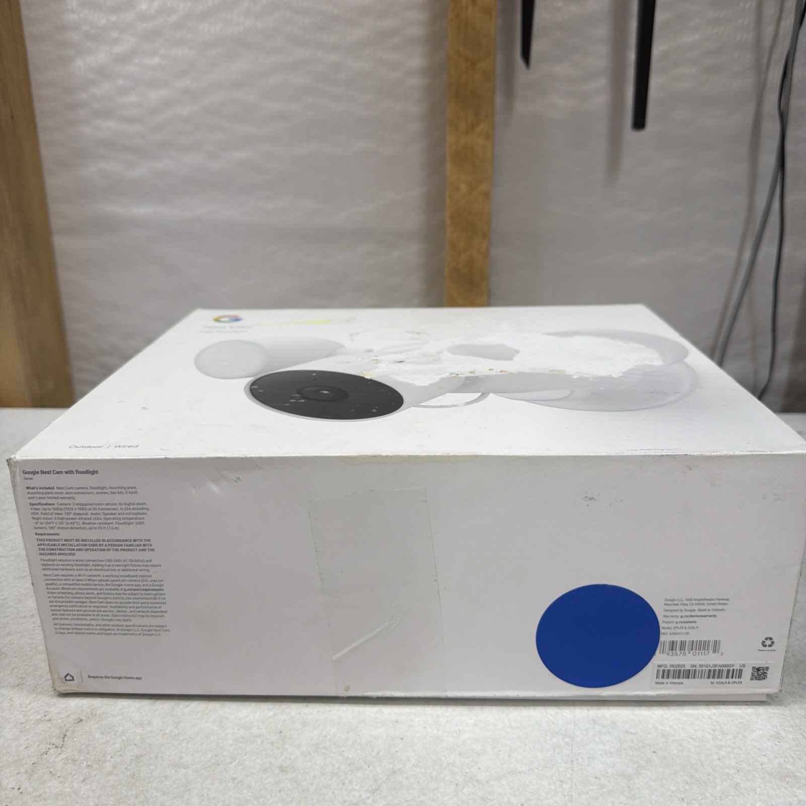 Google Nest Cam Floodlights With Smart Security Camera