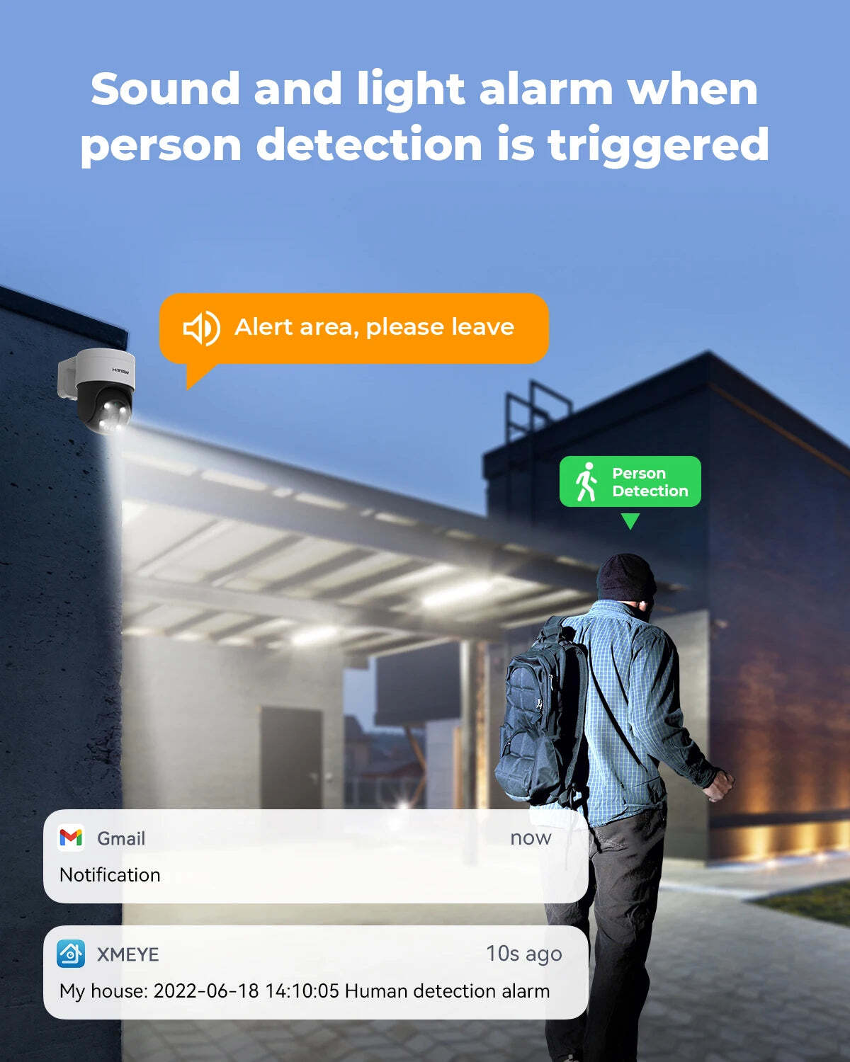 4K 8-Camera 8Ch Surveillance System with PTZ and Humanoid Detection