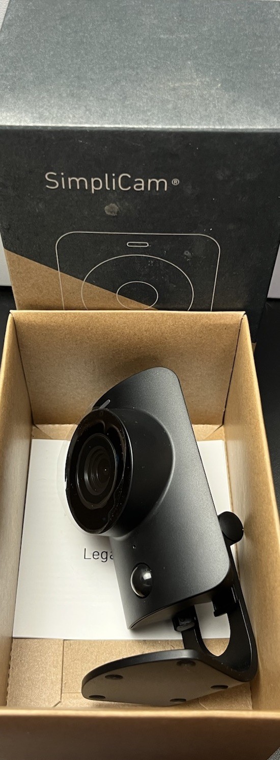 SimpliSafe SSCM1 SimpliCam Indoor Security Camera Open Box OEM