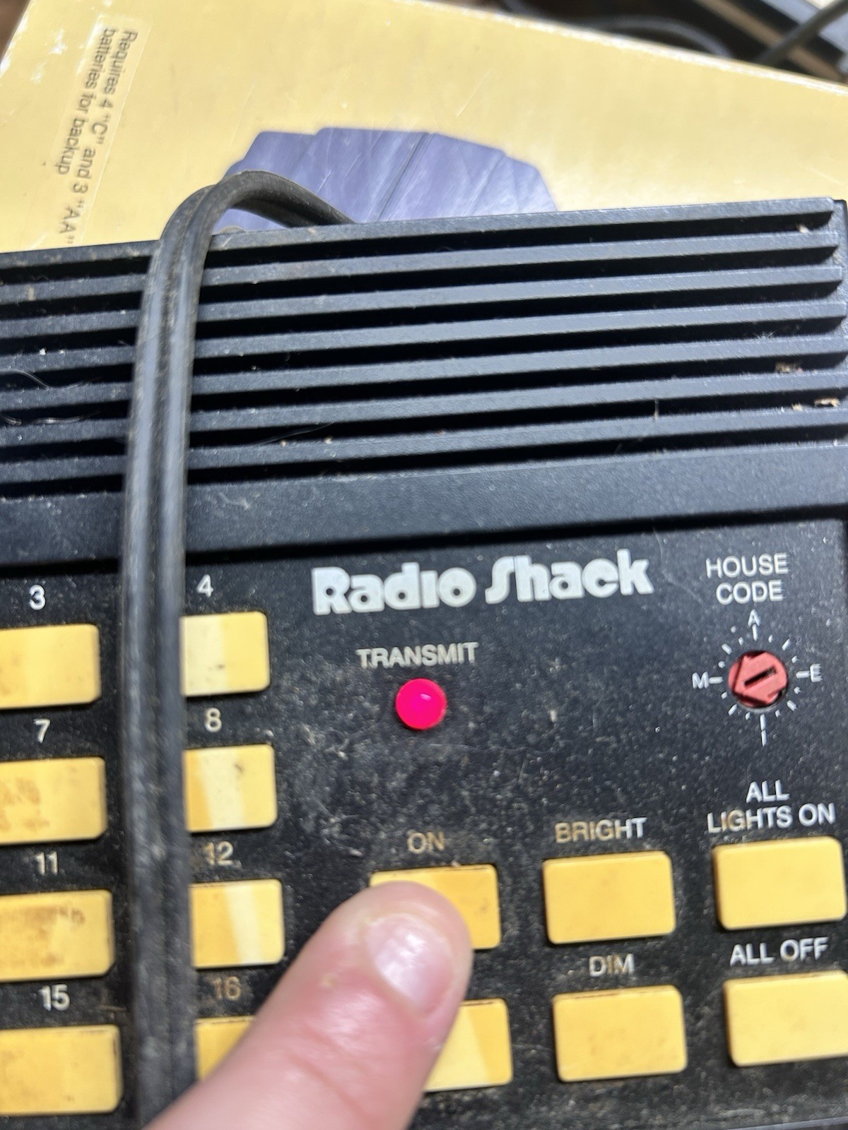 2 Vintage Radio Shack Plug`n Power Remote Control Command Center 61-2690