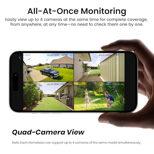2K QHD Solar Security Cameras Wireless Outdoor System | 166° Add-on Camera