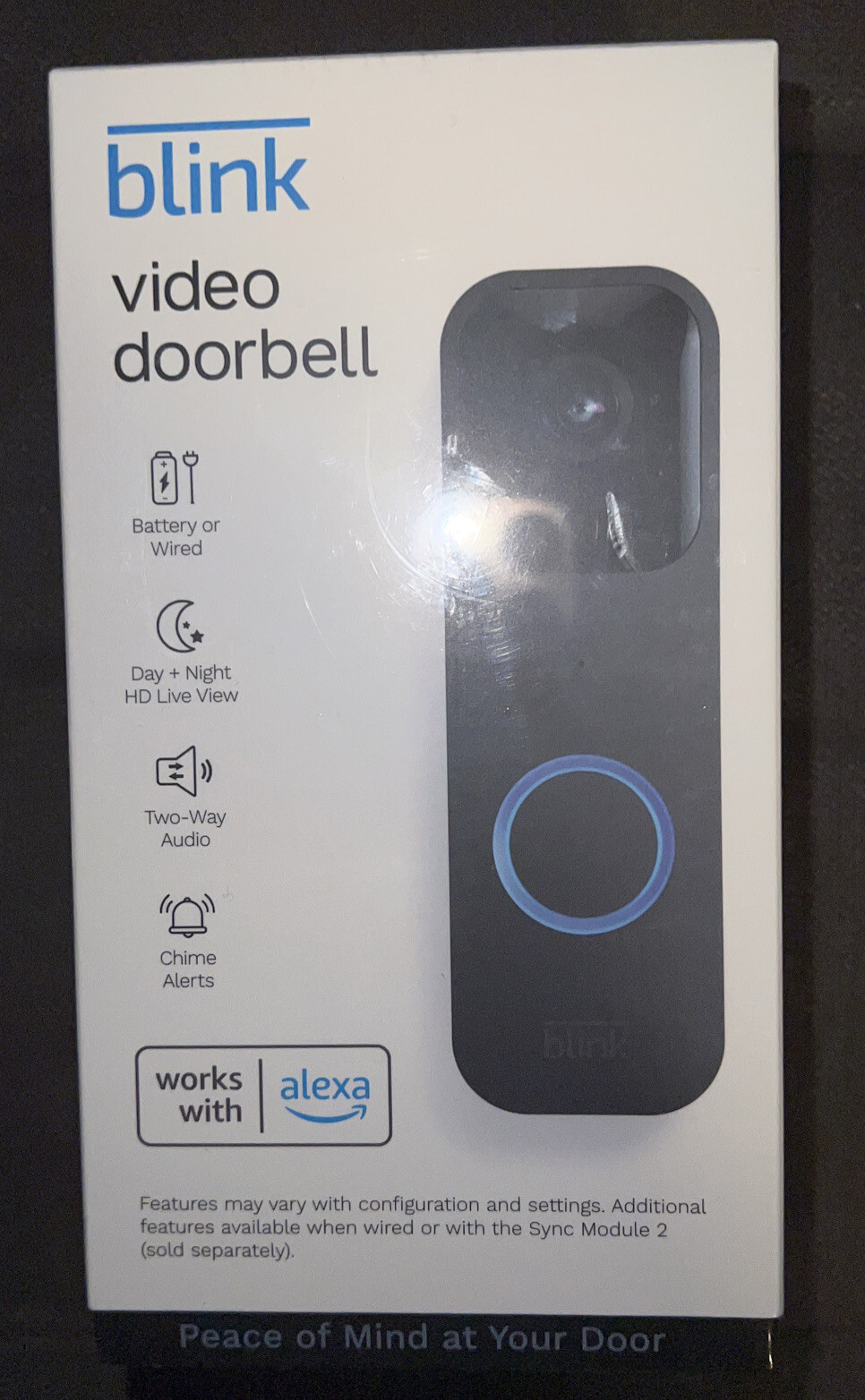 Blink Smart Video Doorbell?BLK Wired or Wireless Wi-fi Compatibility#B08SG2MS3V