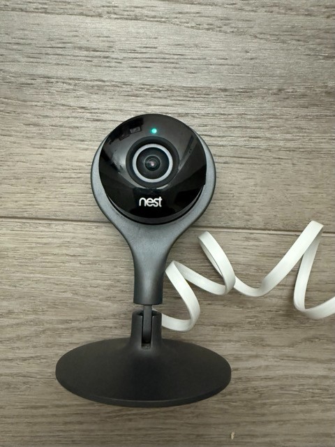 GUC Google Nest Cam A0005 Security Camera w Charging Cable – Turns On Untested