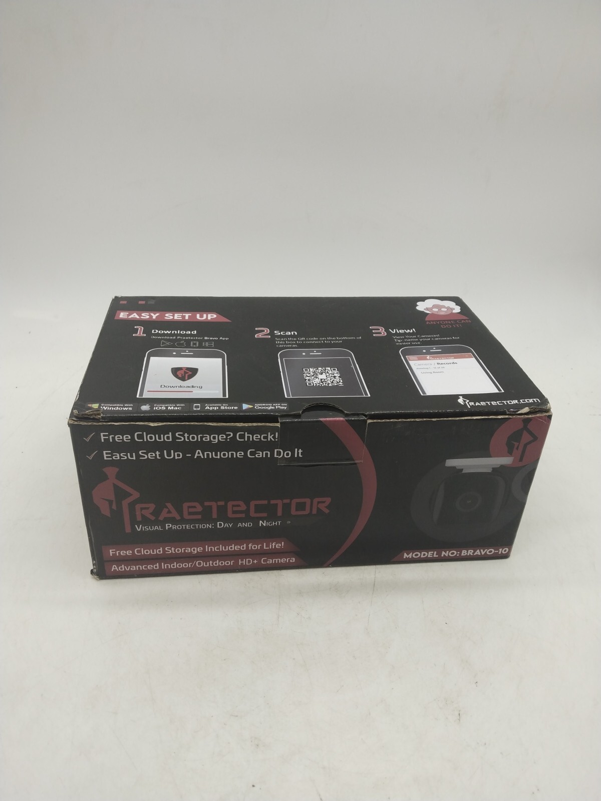 PRAETECTOR CAMERA MODEL BRAVO-10. NEW OPEN BOX 192