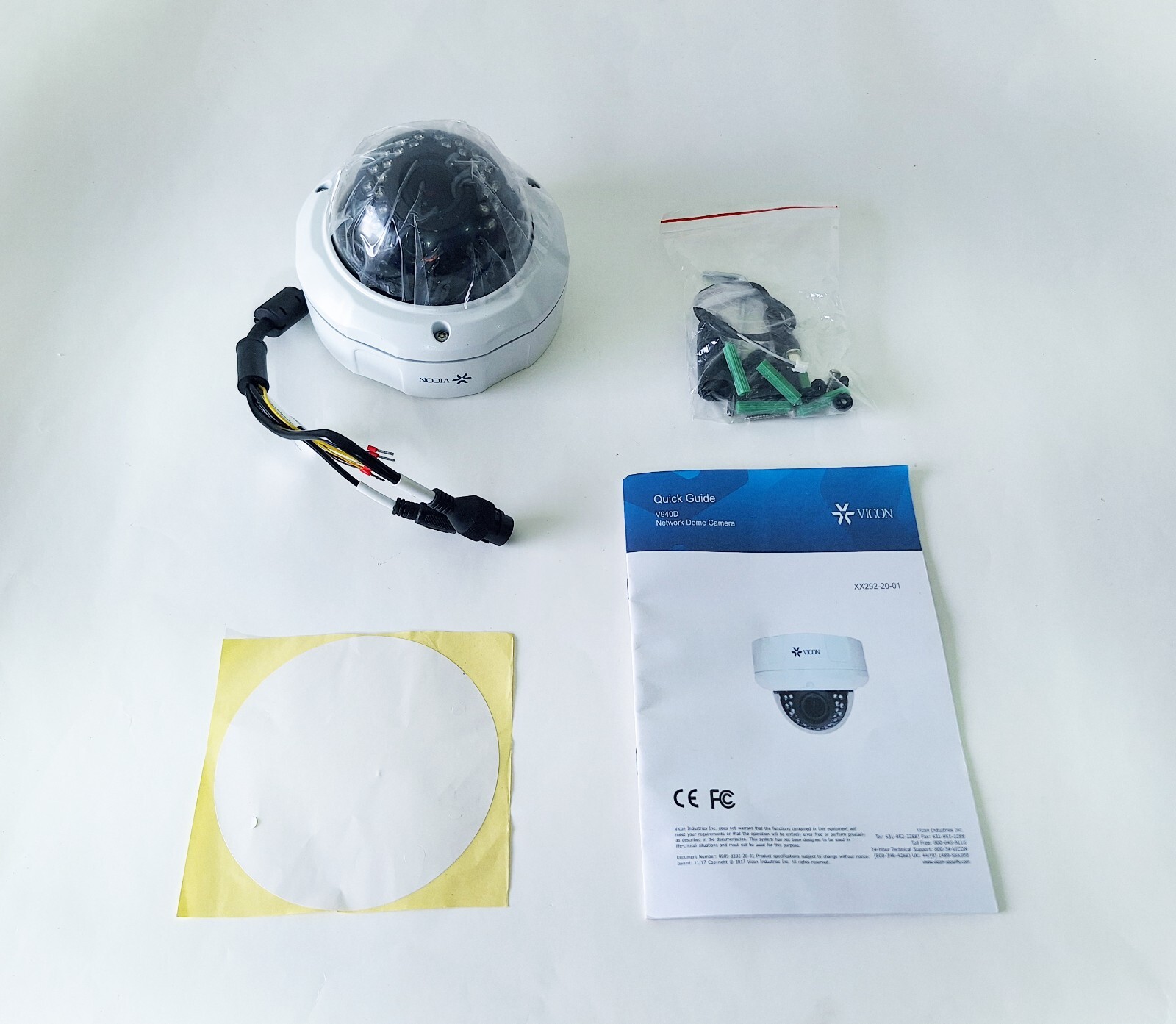 VICON V945D-W310MIR OUTDOOR FIXED NETWORK CAMERA DOME; 5 MP; H.264/H.265;