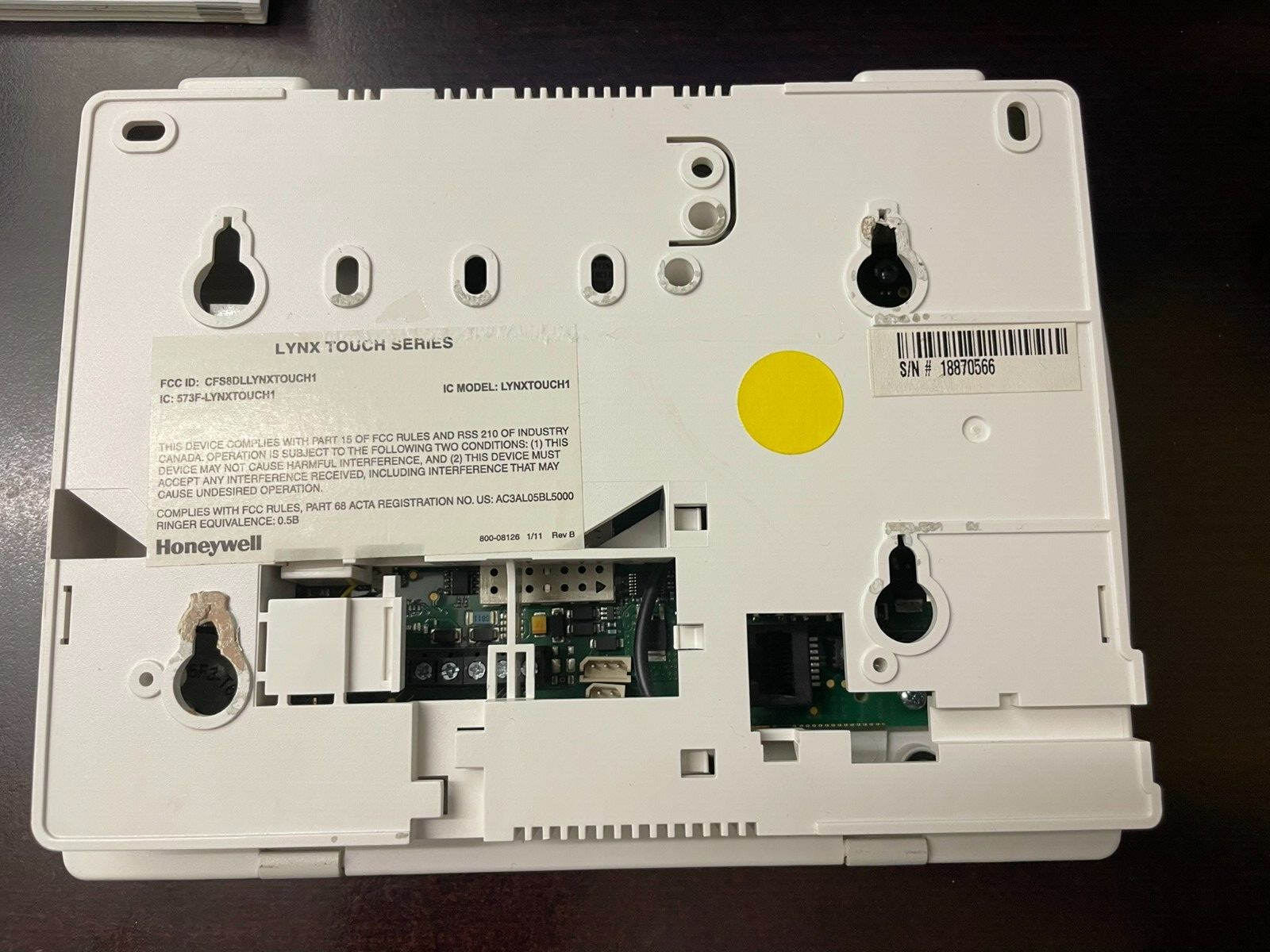 Honeywell Lynxtouch 1 Intrusion and Communication Security System (NO BATTERY)