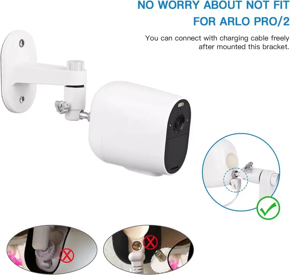 2Pack Security Wall Mount for Arlo Pro, Arlo Pro 2, Arlo Ultra, Arlo Pro 3, Arlo