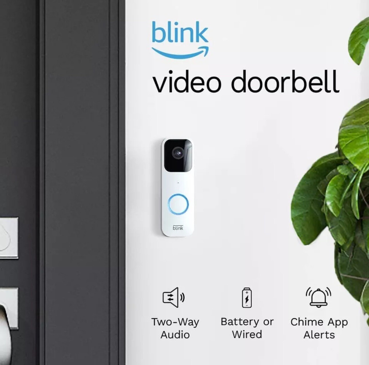 Blink Outdoor 4 Wire-Free Smart Security 3 Camera With Video Doorbell & Sync 2