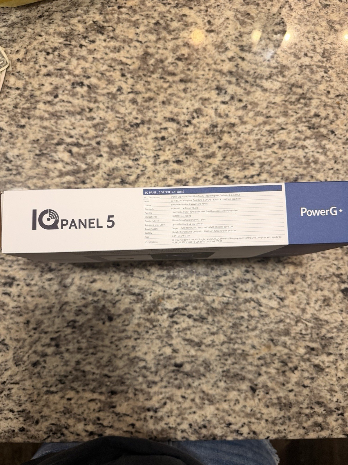 IQ Panel IQ Panel 5 Touchscreen Wireless Alarm Panel, Wi-Fi/Bluetooth, Power G