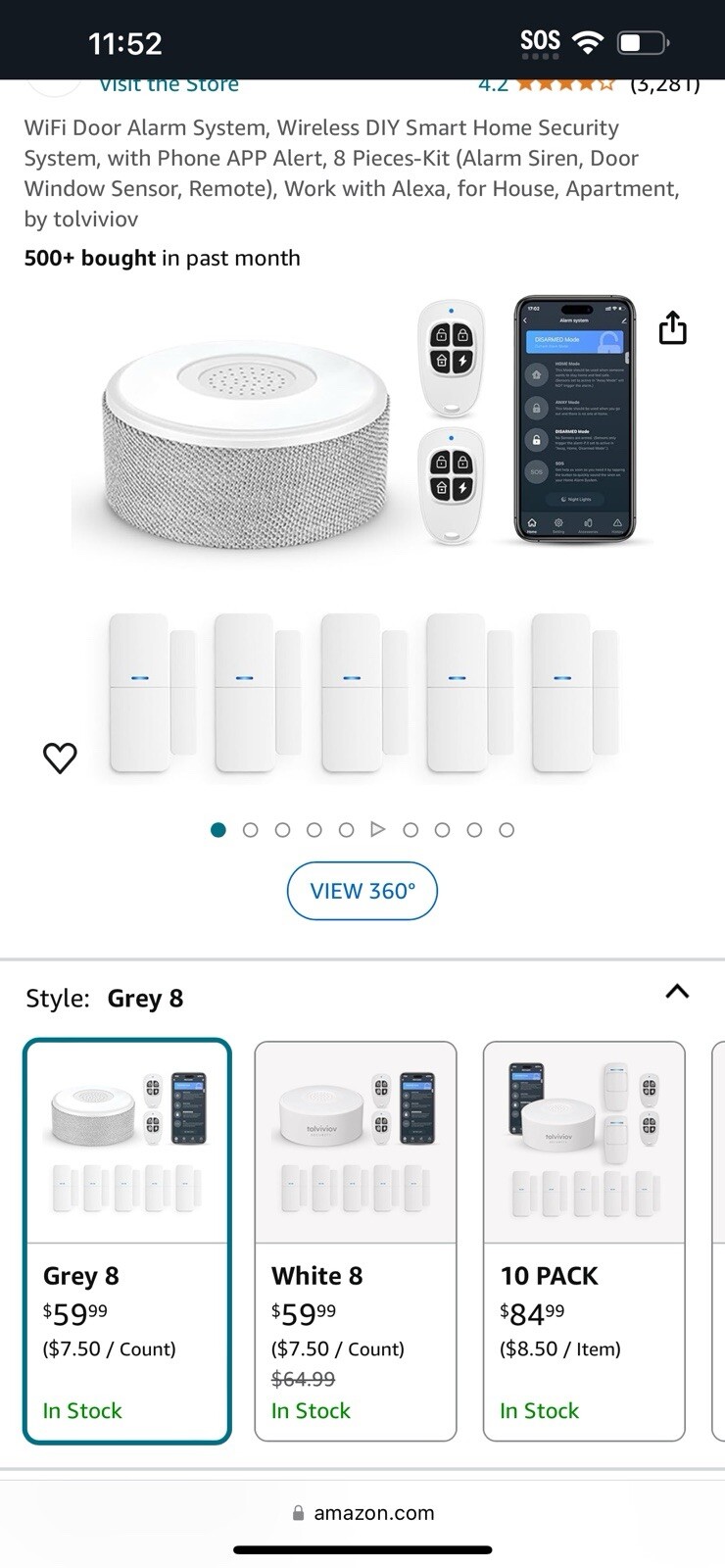 tolviviovHome Alarm System8 Piece Kit