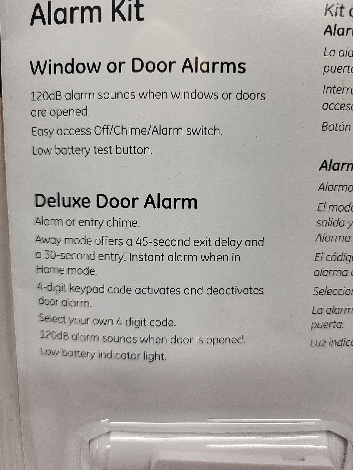 GE Window / Door Alarm Kit Personal Security Entry Chime Mode 51107 New