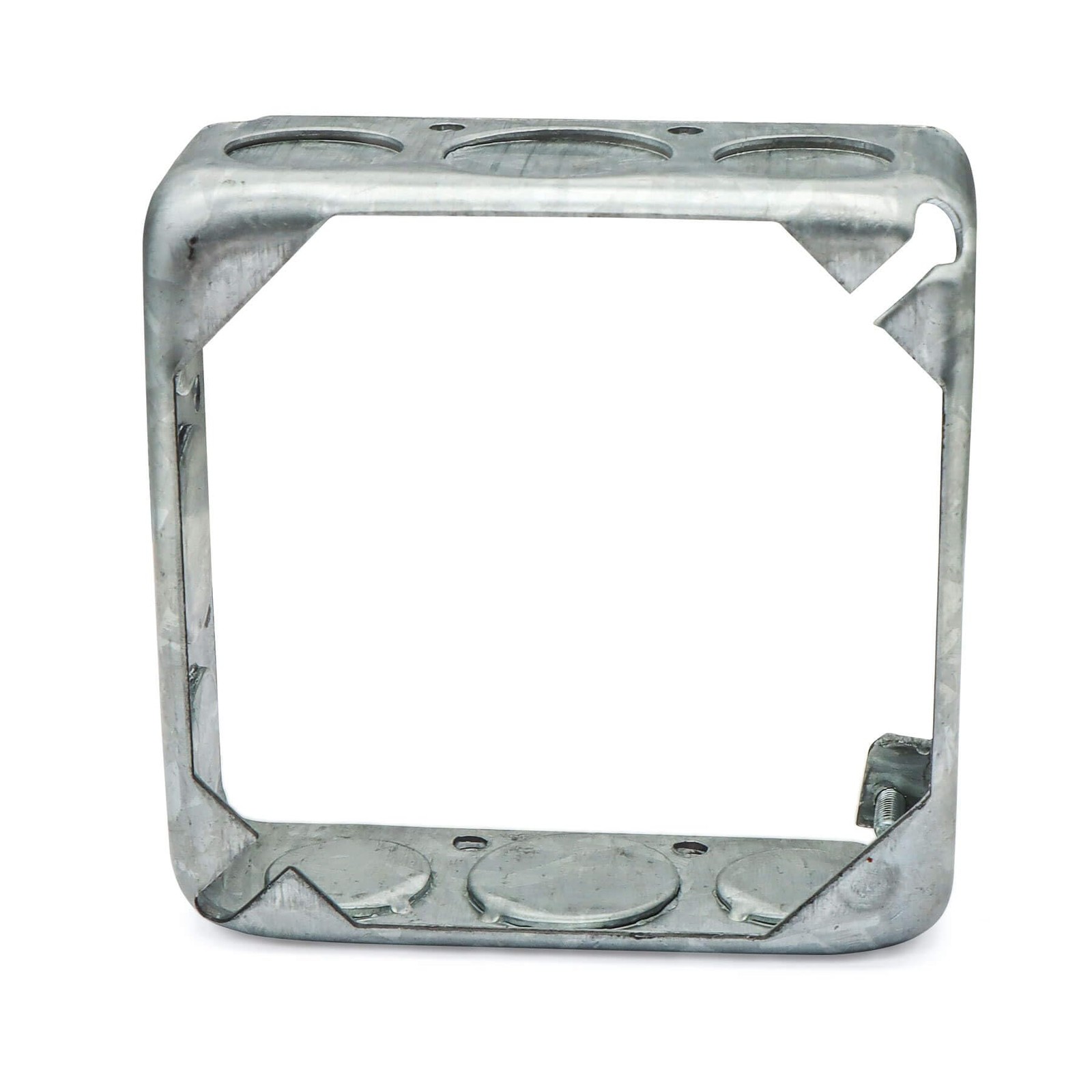 Qlvily 12 Packs Square Extension Ring, 4″ L X W Electrical Box Silver