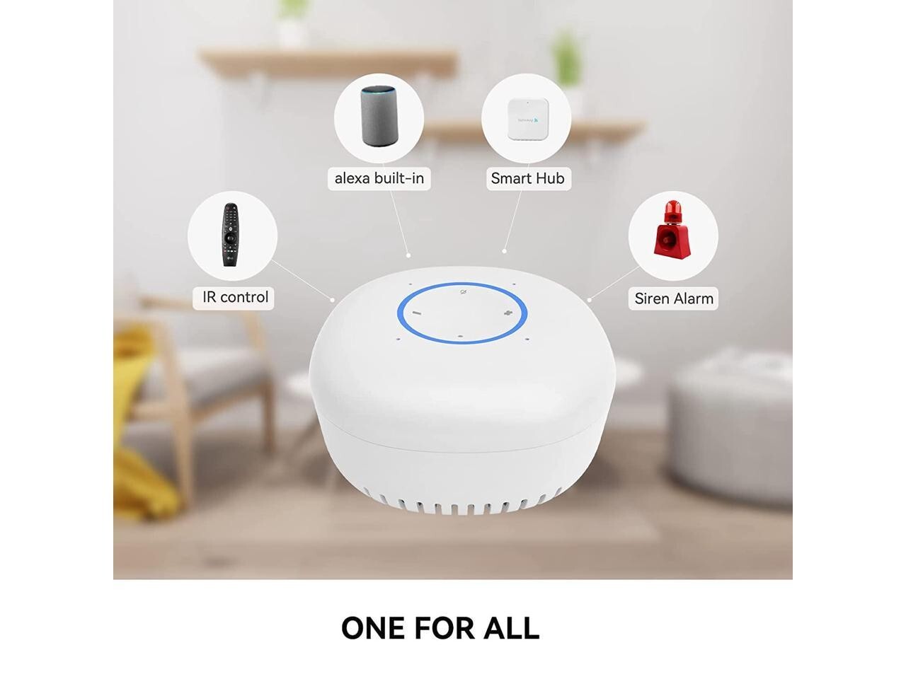 ??VENZ Home Alarm Security System 6-Piece kit, Smart Home Hub, WiFi Camera??