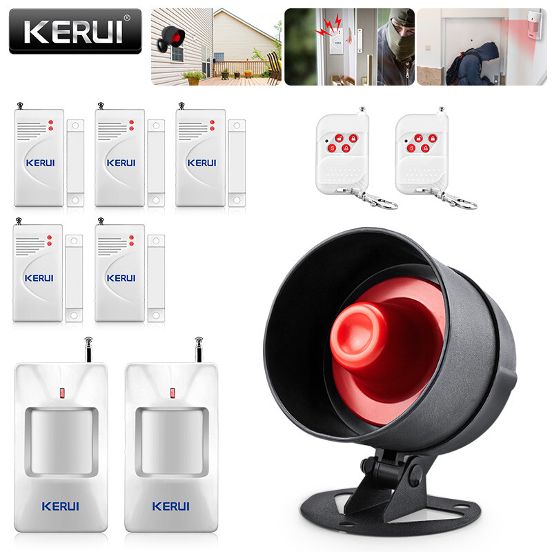 KERUI Wireless Alarm System Home Garage Burglar Security Siren Alert Anti-Theft