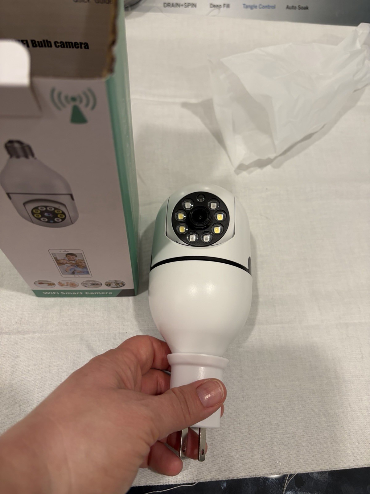 Wi-Fi Smart Bulb Camera night camera inside outside security supervision video