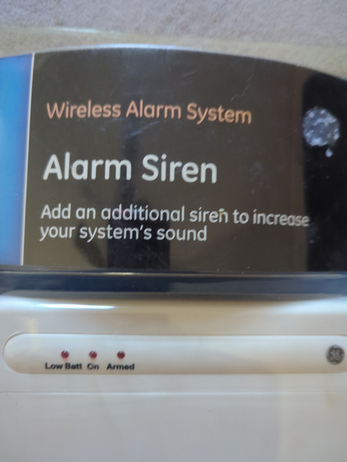 GE Wireless Alarm System Additional Siren To Increase Your System’s Sound New