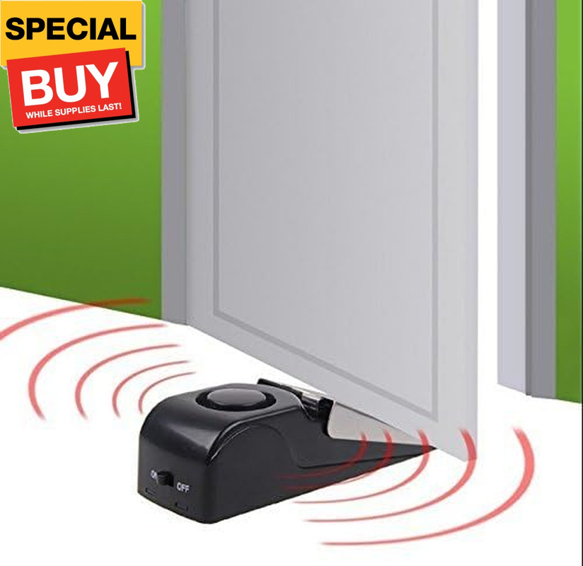 Upgraded Door Stop Alarm -Great for Traveling Security Door Stopper Doorstop Saf