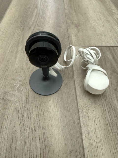 GUC Google Nest Cam A0005 Security Camera w Charging Cable – Turns On Untested