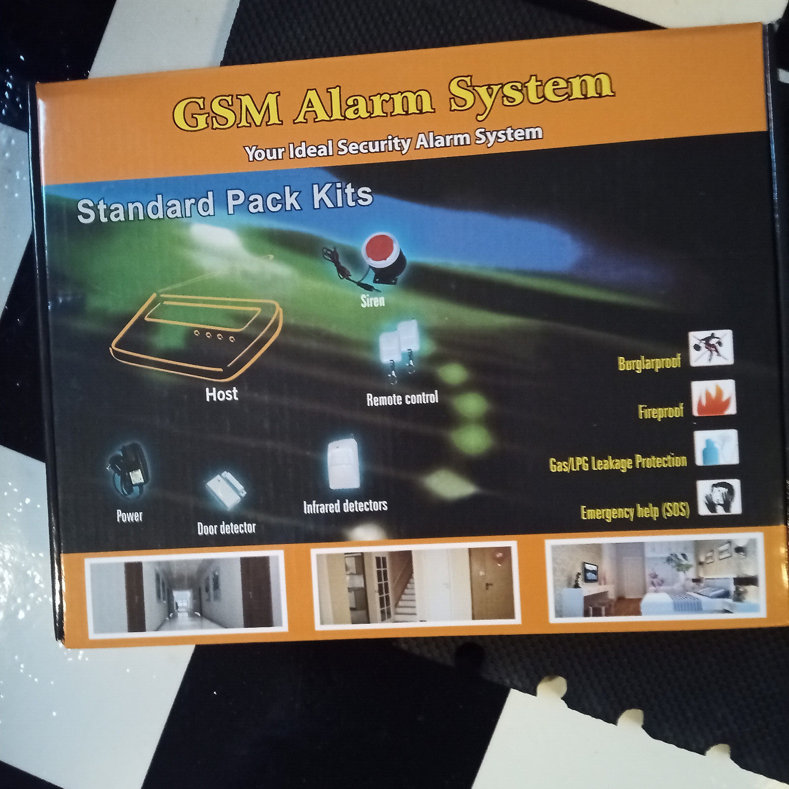 AGSHOME Security Alarm System 99+7 Zone Auto Dial GSM SMS Home Burglar Security