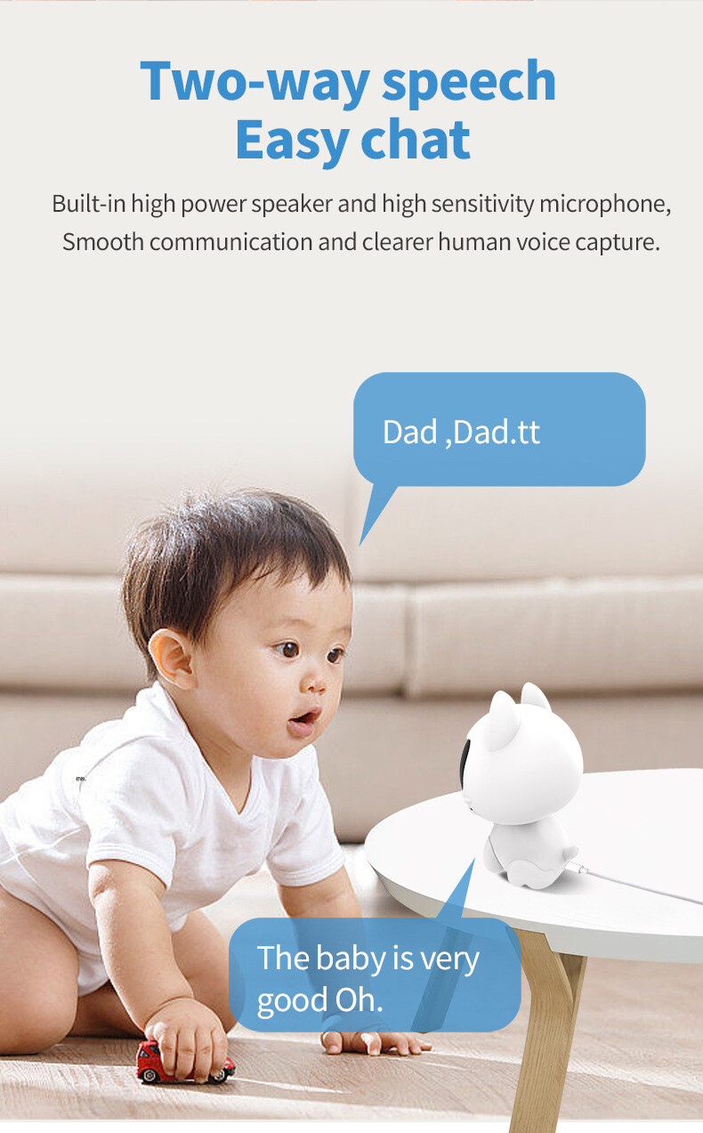 Smart Cat V380 Surveillance Video Camera Baby Monitor