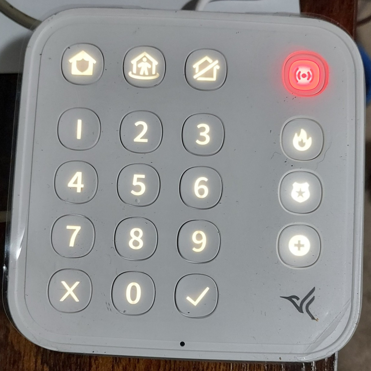 Arlo Keypad Sensor Hub SH1001 Home Security System Motion Siren Tested w/Charger