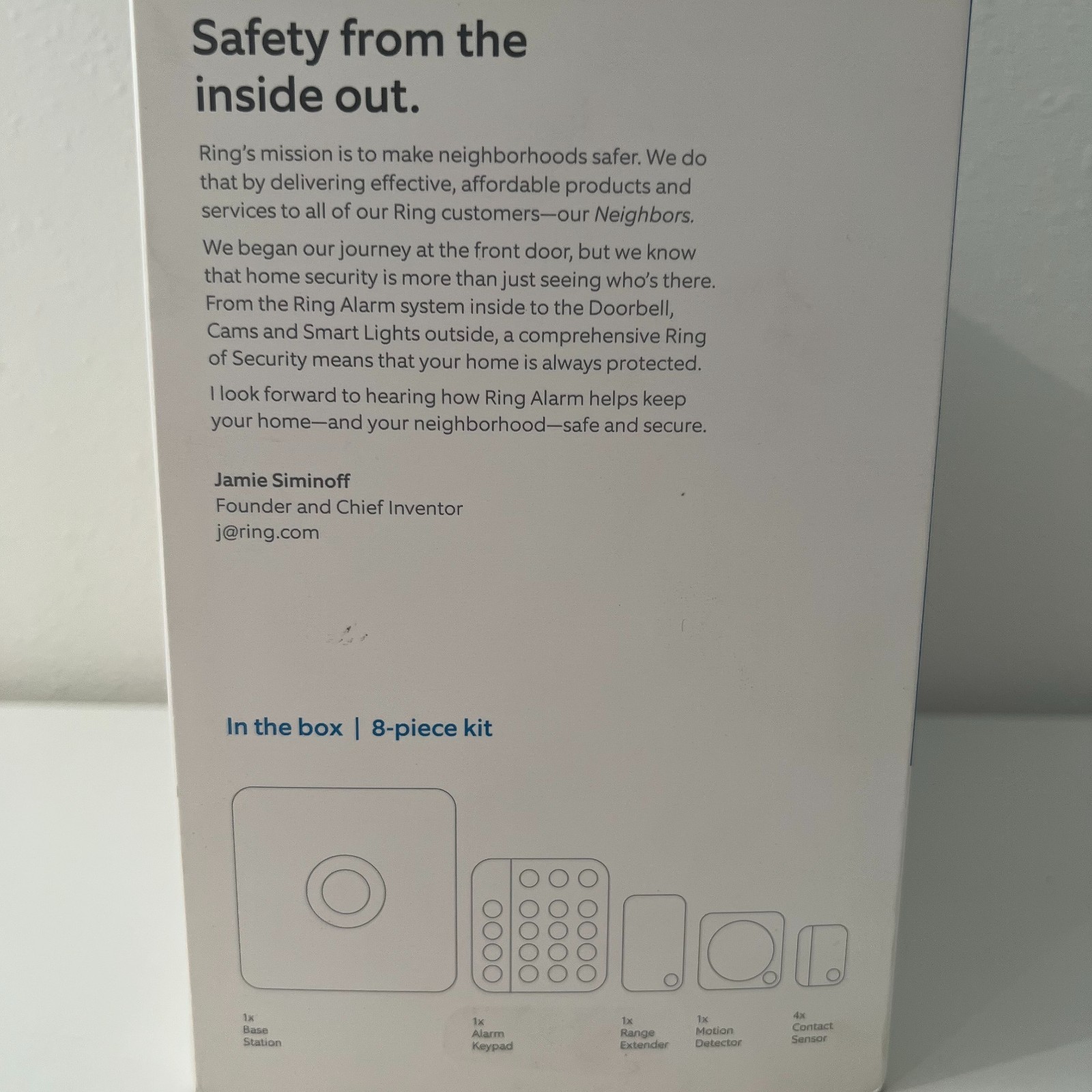 Ring Alarm Wireless Security System, 8 Piece Kit (2nd Gen)