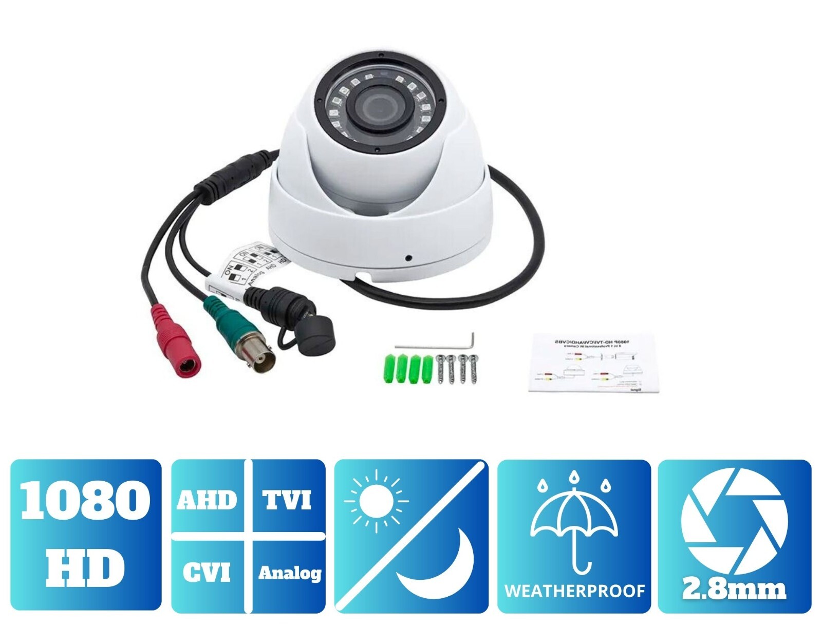 1080P HD 32 Channel Complete Security Camera System 12TB HDD for Recording