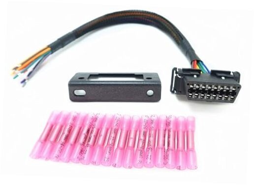 OBD2 J1962 Female to Open Pigtail Cable Bracket OBDii Port Replacement Cable