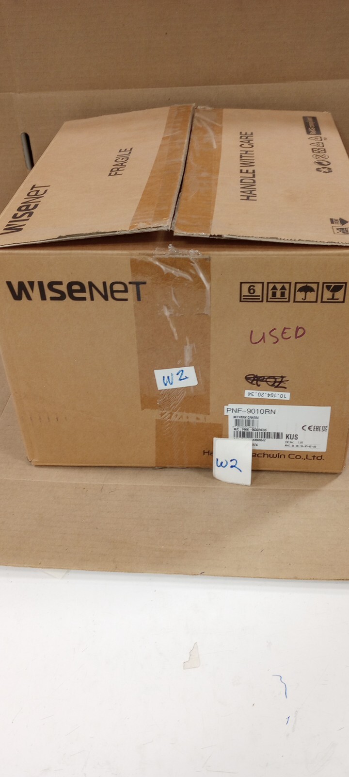 WiseNet used DEMO PNF-9010RN 12mp Fisheye IP Camera Hanwha Techwin