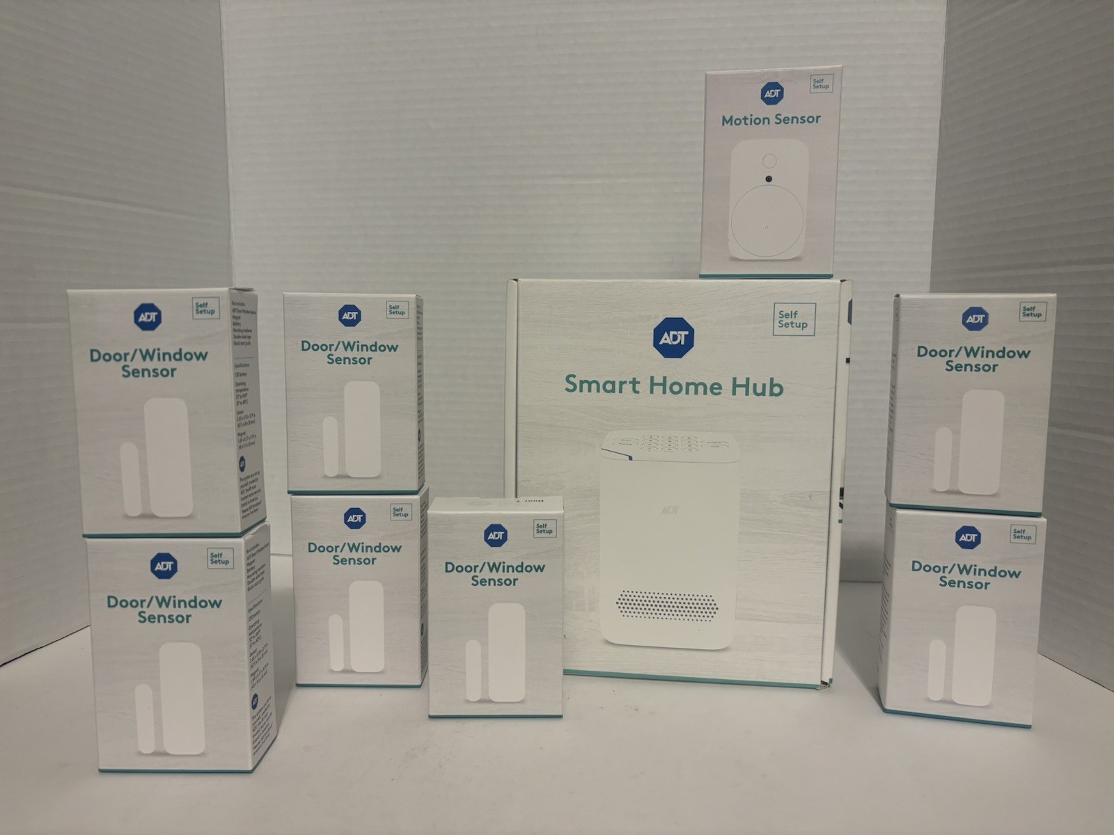 ADT Wi-Fi Smart Home Hub Kit w/ 8 Sensors-WHITE / BRAND NEW OPEN BOX! SHIPS FREE