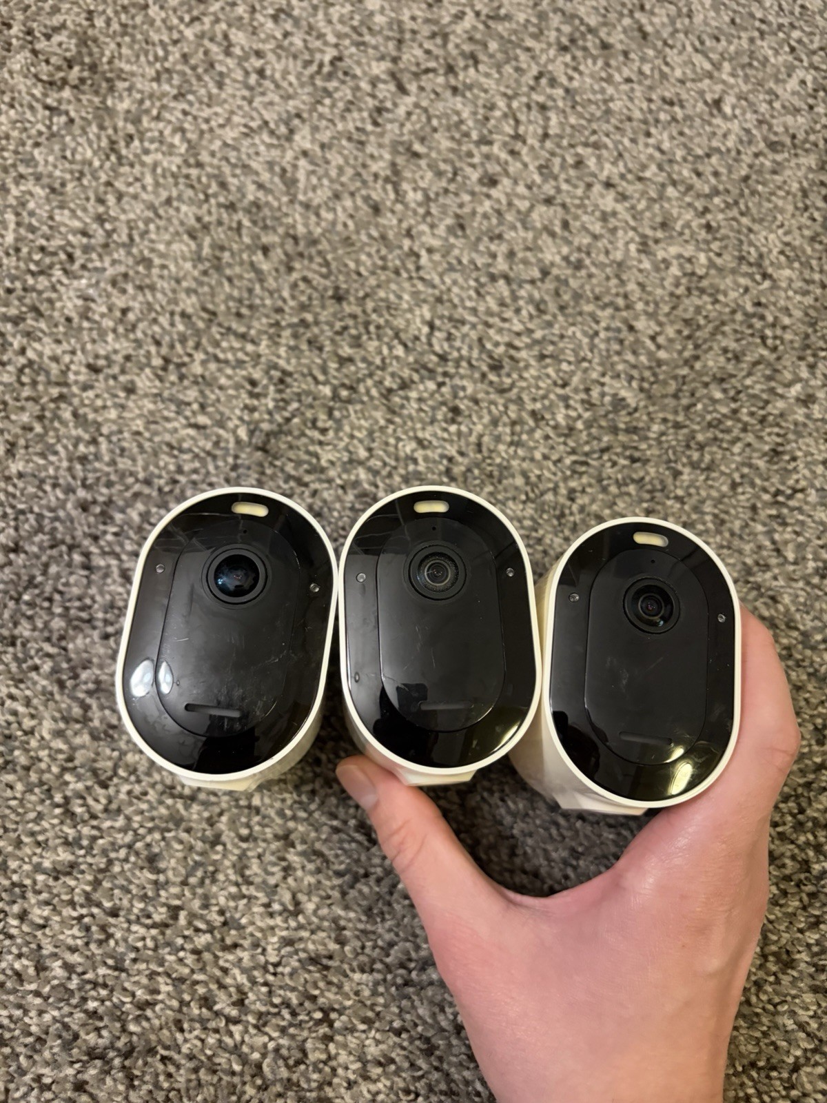 Arlo Pro 4 Camera Wireless Security VMC4041P w 2 Battery PARTS Untested Lot Of 3