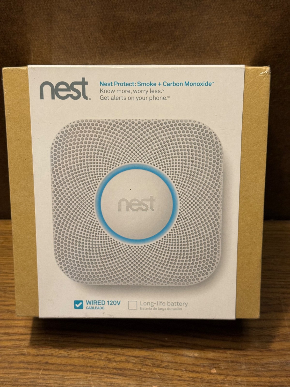 Google Nest Protect Smoke and Carbon Monoxide Alarm Wired/Battery – White