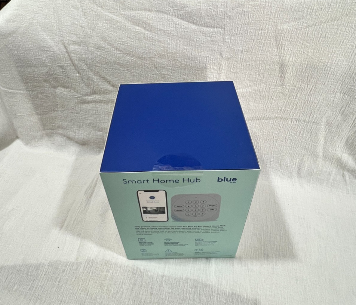 Blue ADT Smart Home Hub S40LR0-01 Security Wi-Fi Pearl Gray