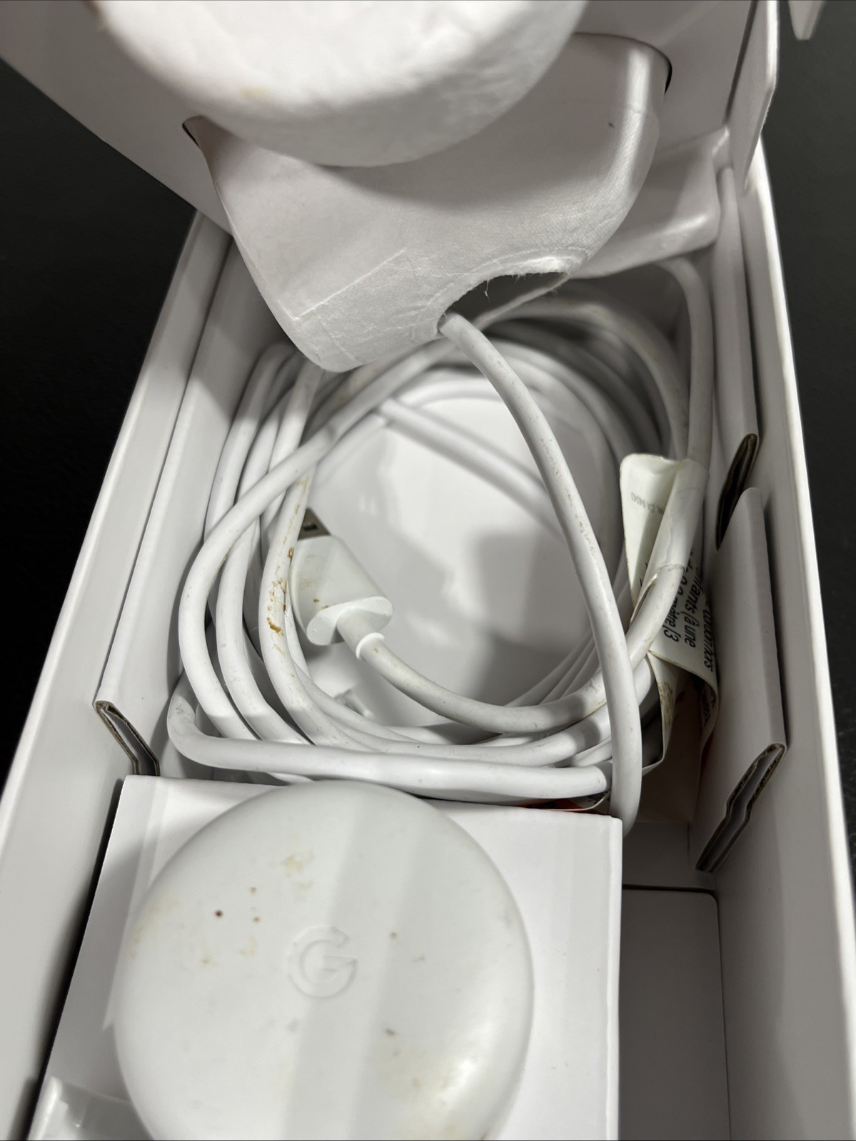 Google Nest Cam Indoor Wired 2nd Gen GJQ9T Security Camera White