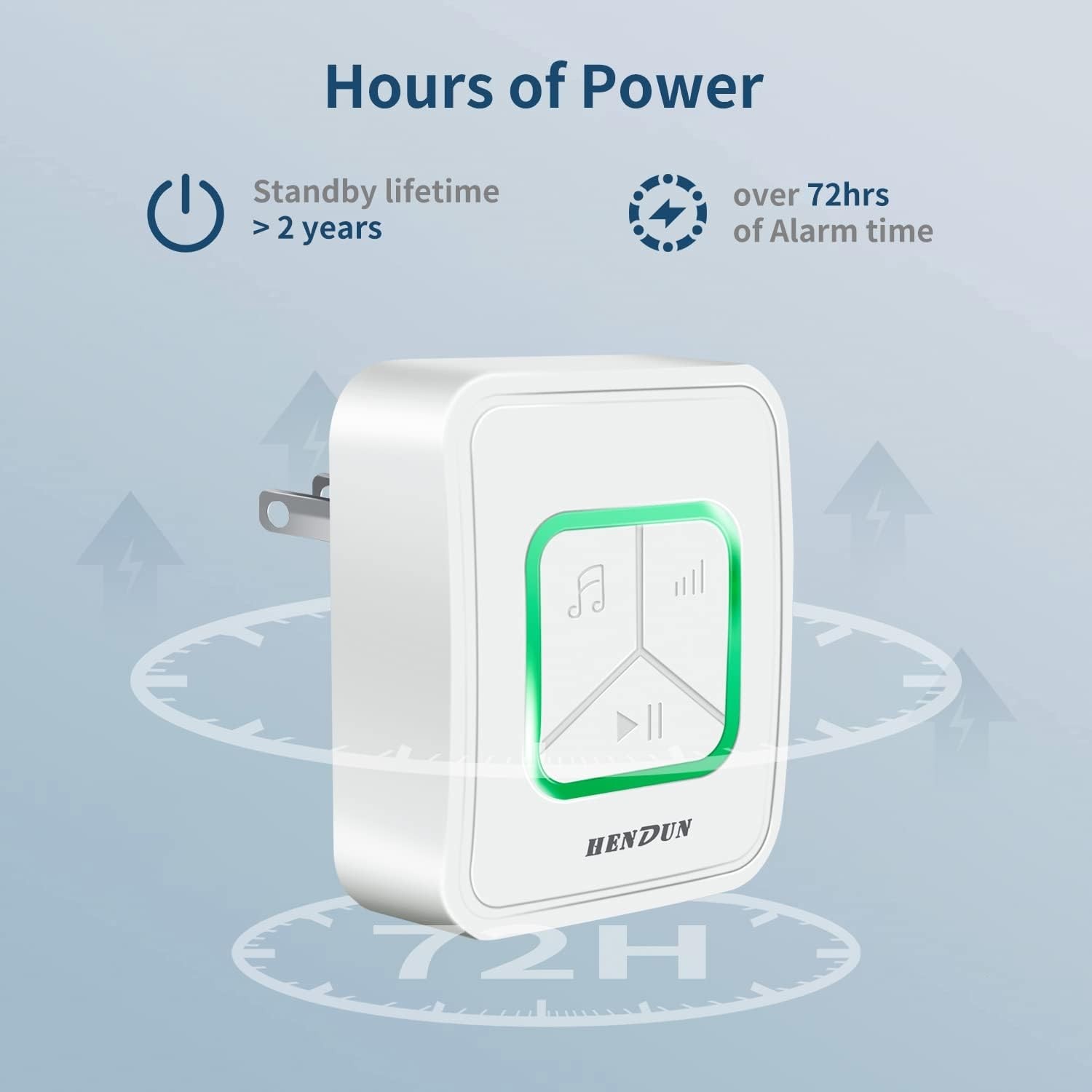 Upgraded 108 Db Power Outage Alarm with Tri-Color LED for Freezer & CPAP Safety