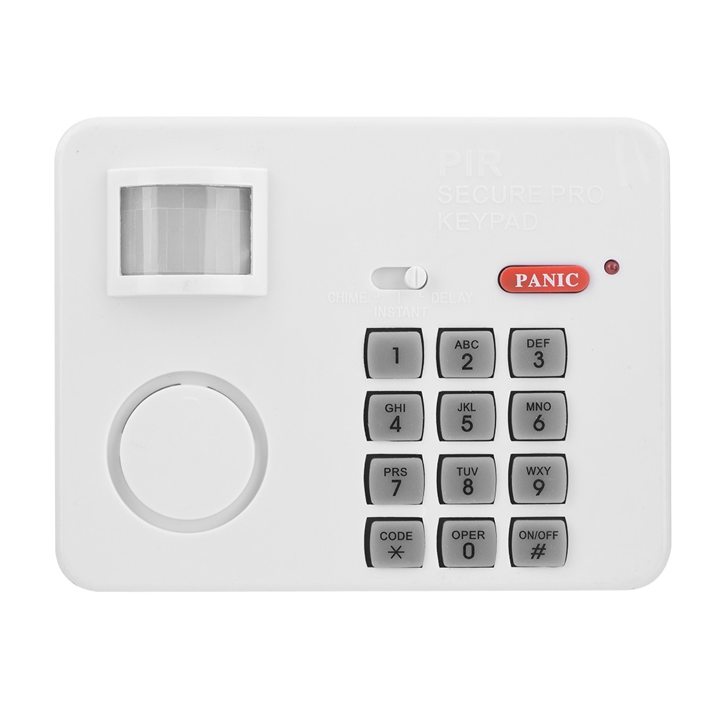 Wireless PIR Motion Sensor Alarm Password Home Security Keypad Remote