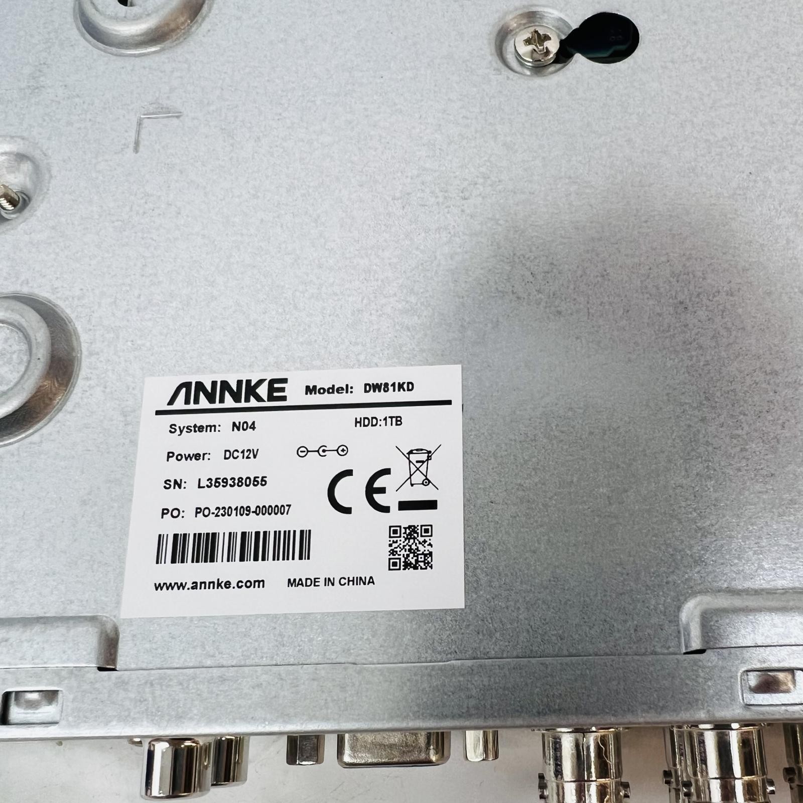 Annke Dw81kd Network Video Recorder with 8 Cameras