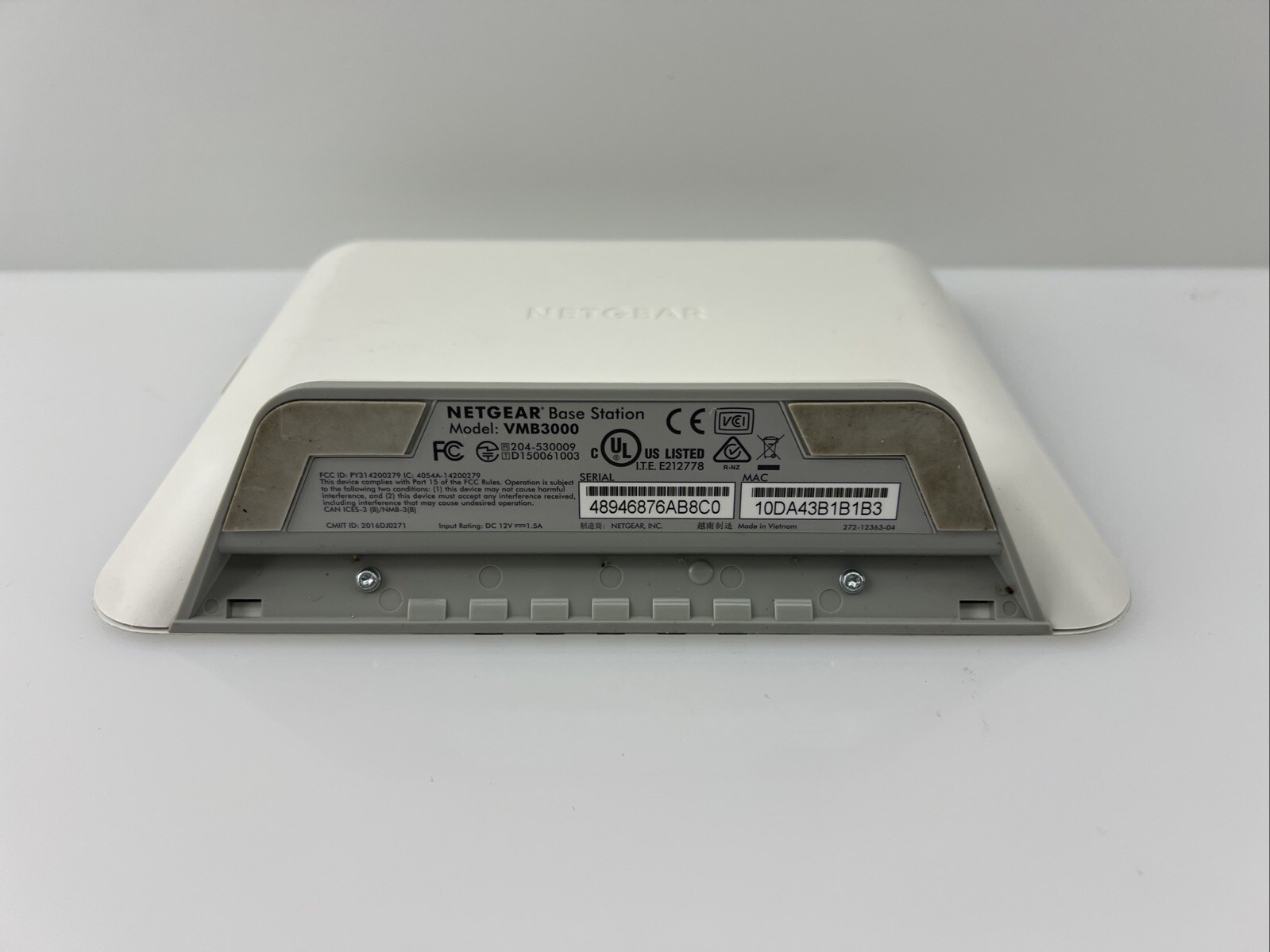 Netgear Arlo VMB3000 Base Station w/ OEM Power Adapter & Cord * FACTORY RESET *