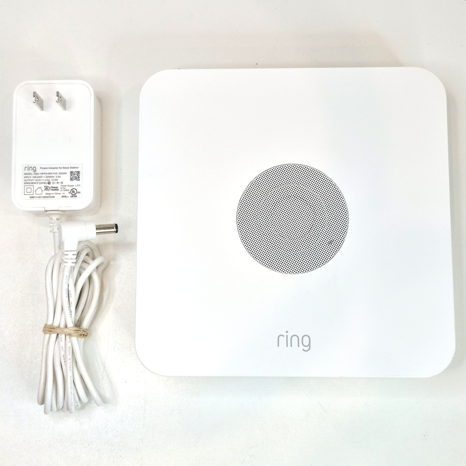 Ring Alarm Base Station 4HB1U9-0EN0 White Gen 2 Reset Tested w/ OEM AC Adapter