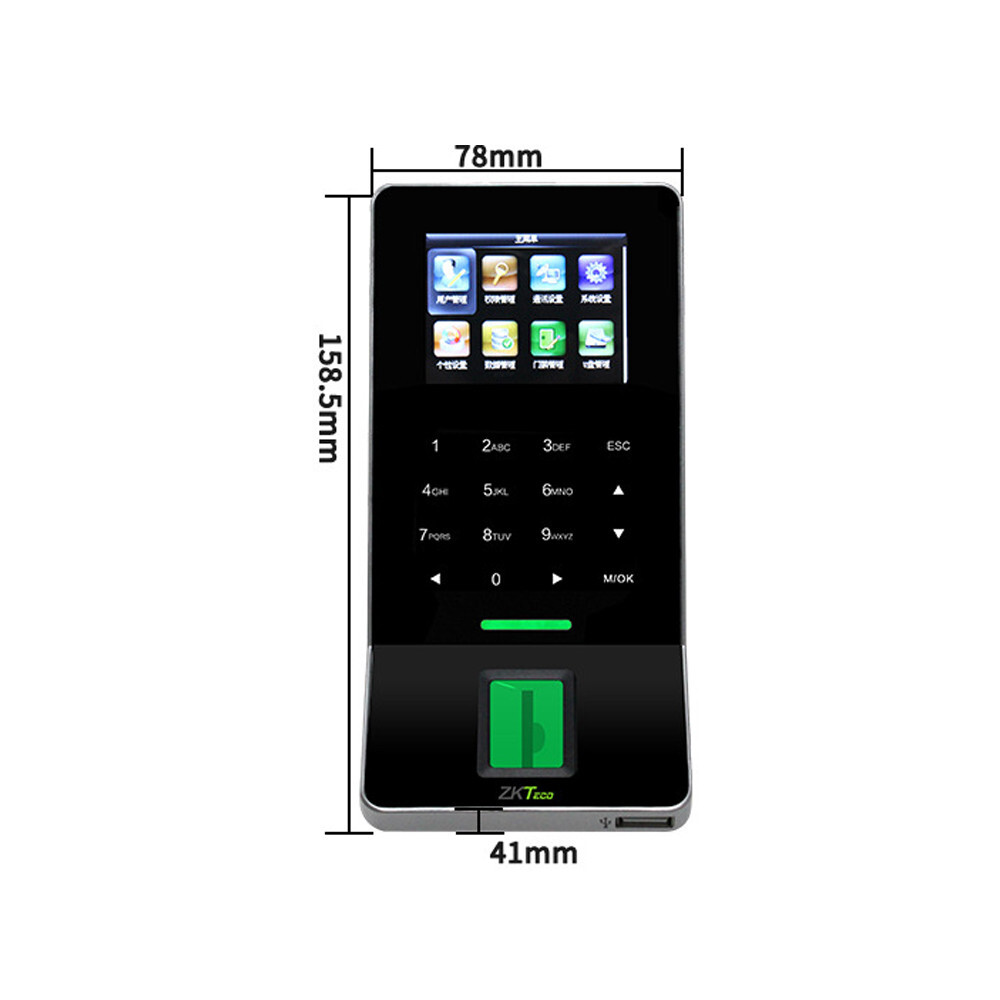ZKSoftware F28 Fingerprint Time Clock And Access Controller System With TCP/IP