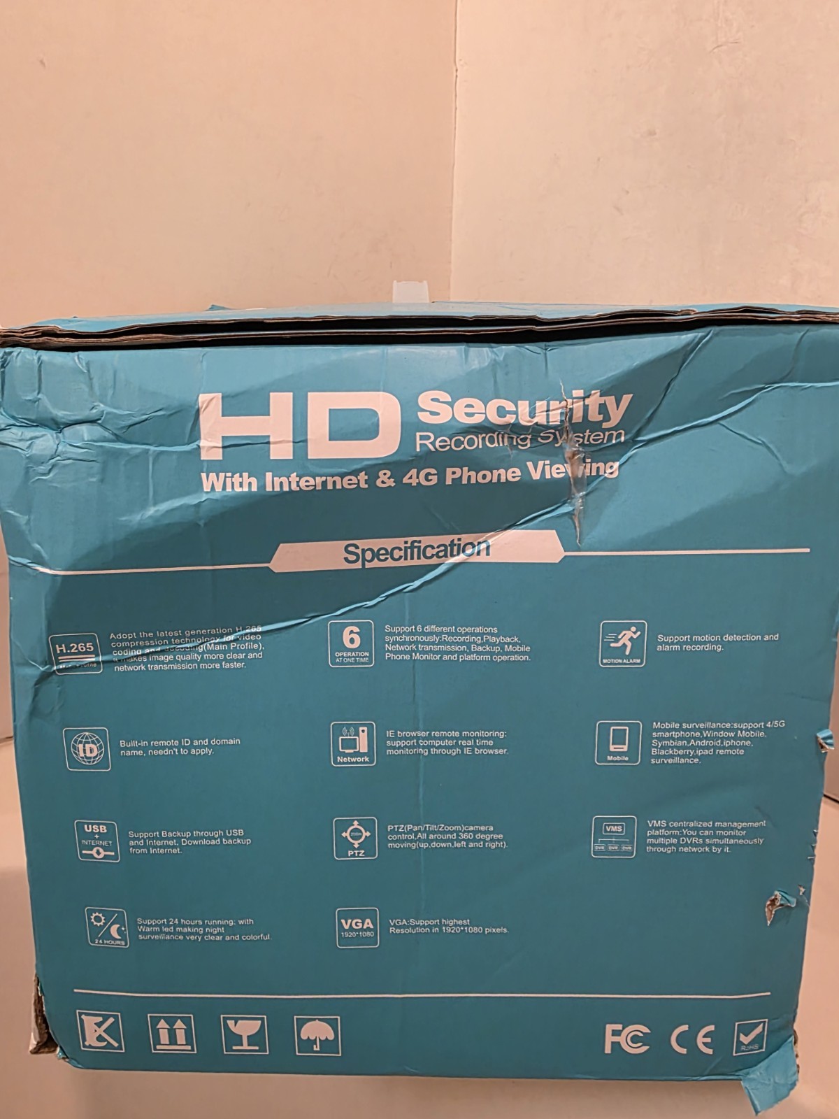 HD Video Surveillance Security System 8 Cameras 4K