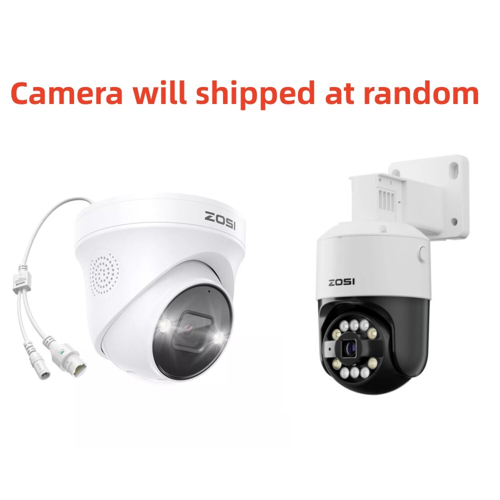 ZOSI 4PK 4K PoE Security Camera AI Human Vehicle Detect Night Vision Audio NVR