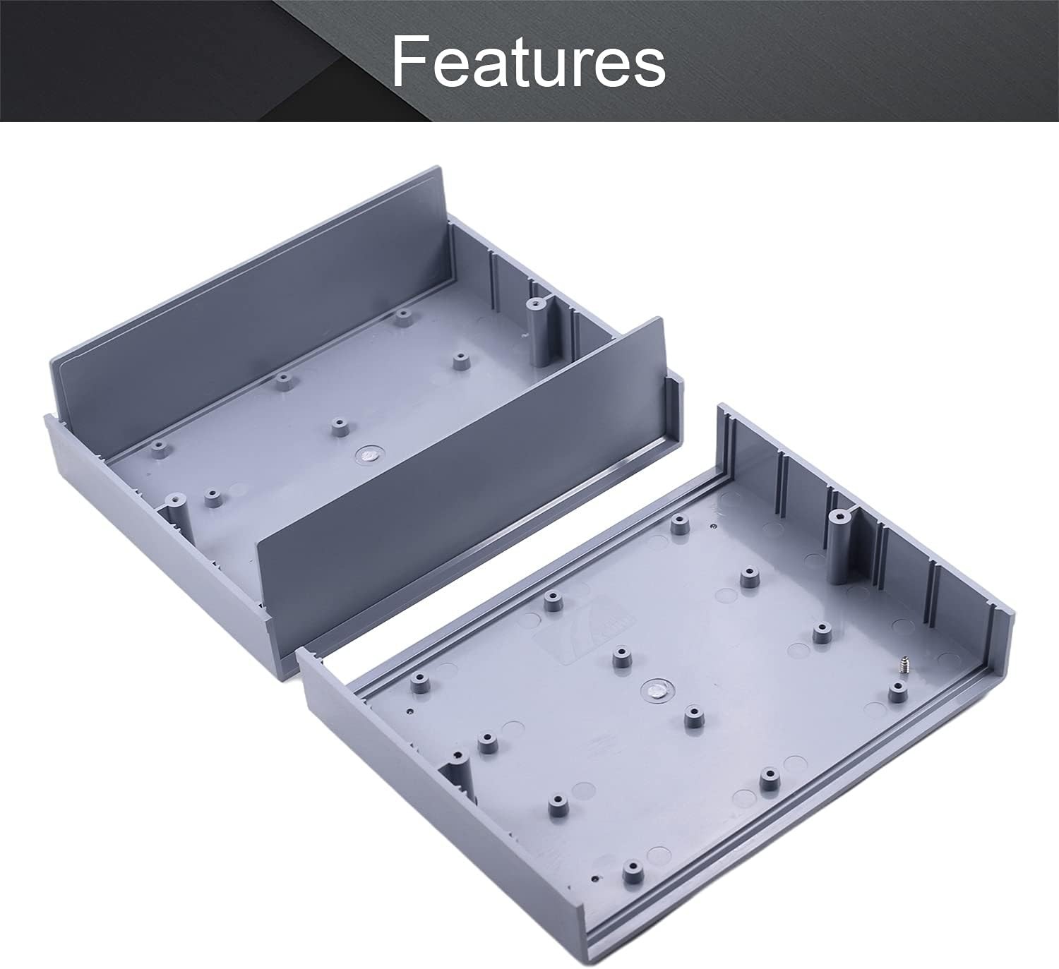 Fielect Junction Box Electrical Project ABS 1pcs 192x150x65mm, Gray