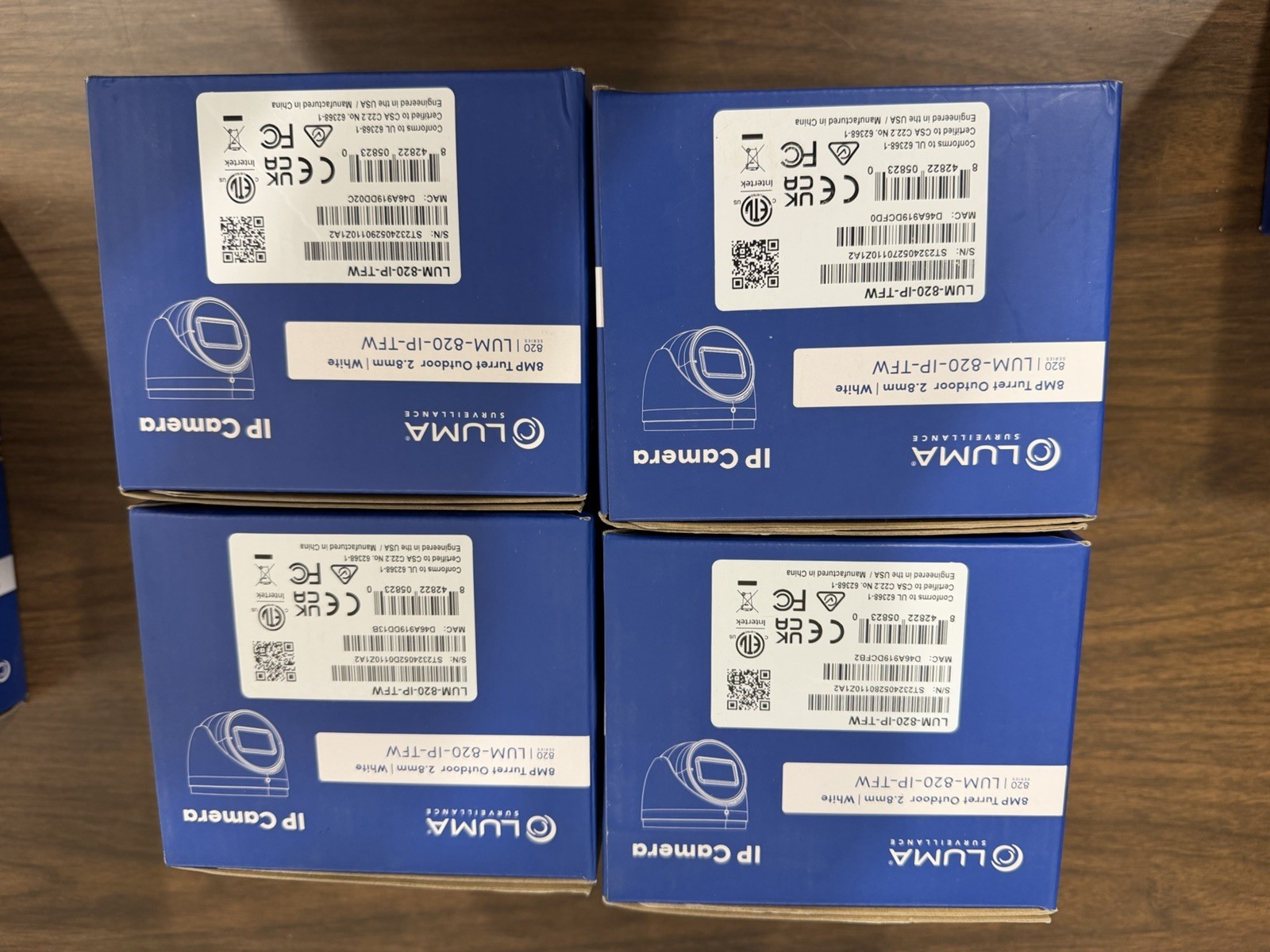 Luma Surveillance LUM-820-IP-TFW 8MP IP Turret Camera White Microphone PRICE (1)