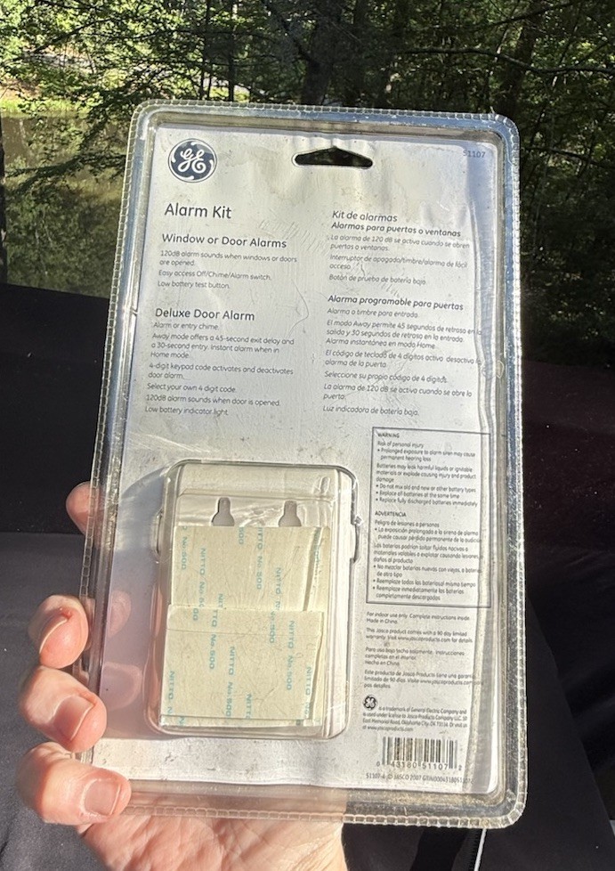 GE Personal Security Alarm Kit #51107 – Window or Door Alarm Brand New!