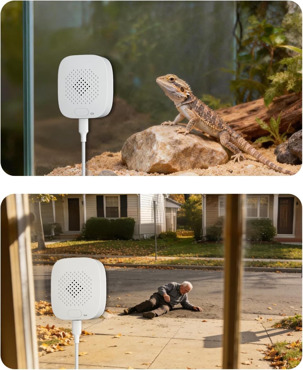 LongPlus 8MP 4K Window Camera, 5GHz & 2.4GHz WiFi Camera for Home Black