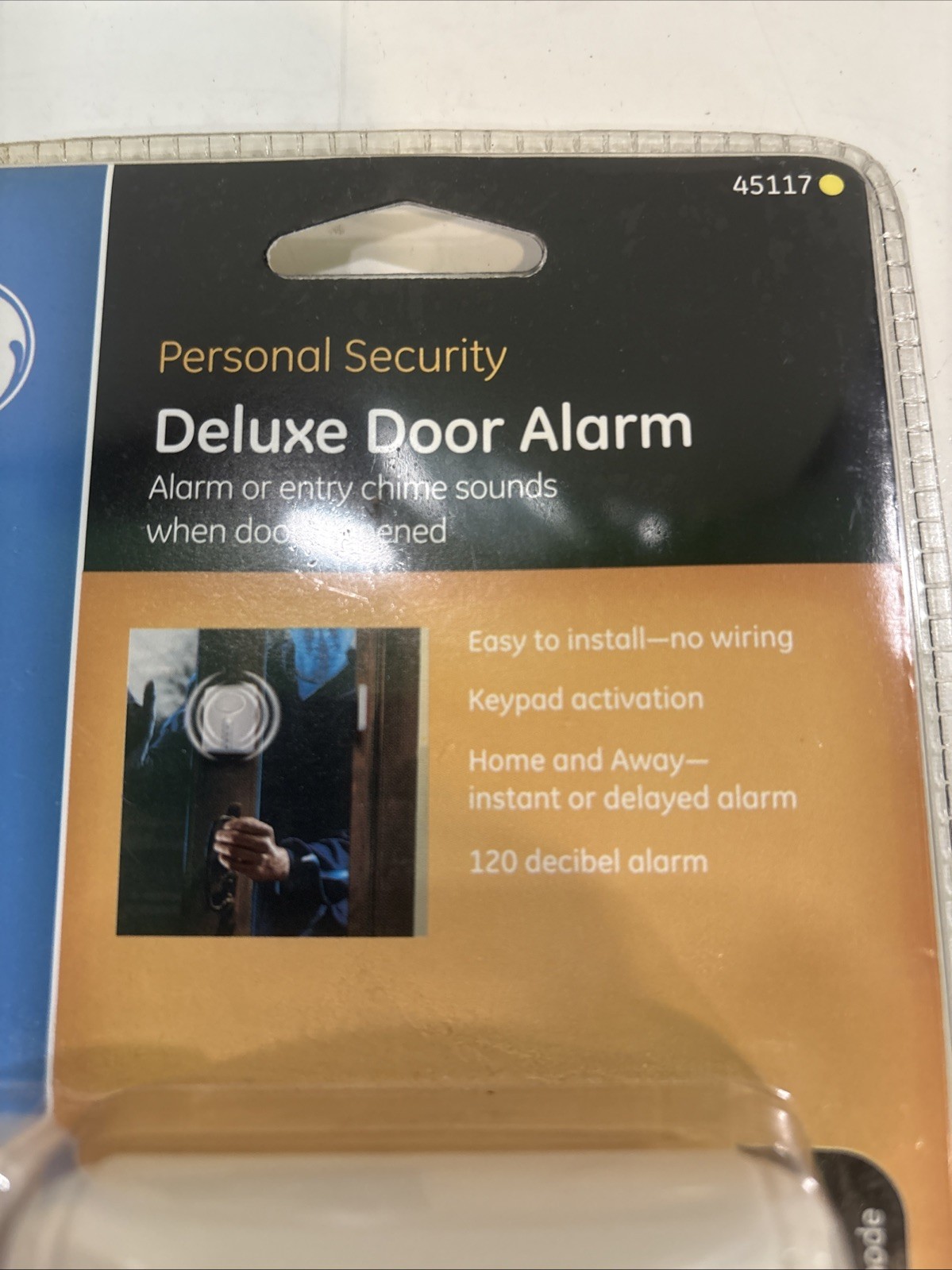 GE Deluxe Wireless Door Alarm (alarm/chime) (45117) Easy-Install NEW