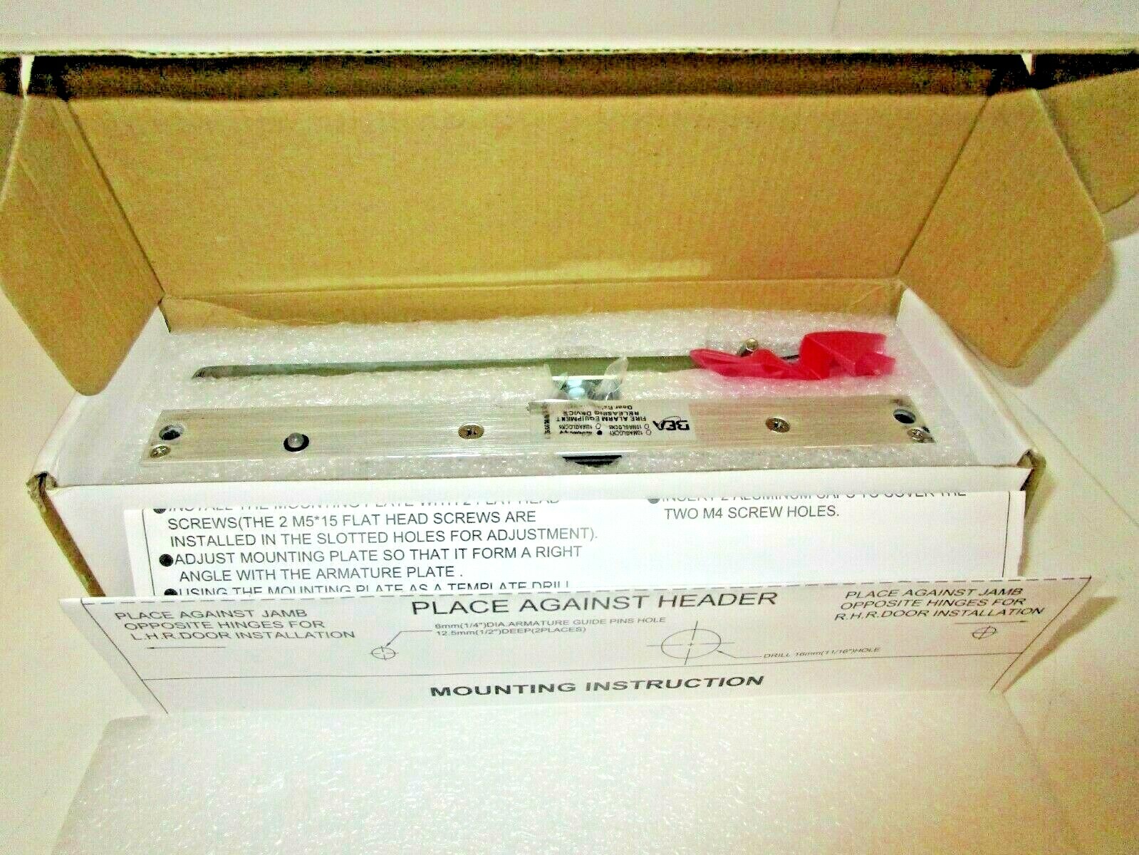 BEA Security 10MAGLOCK3UL Electro-Magnetic Door Release *NEW IN BOX*